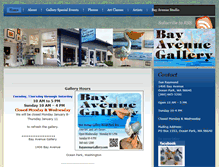 Tablet Screenshot of bayavenuegallery.com